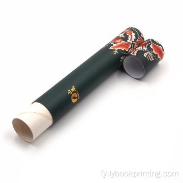 Oanpaste kleurige tinne Long silinder TUBE lyts kartoncordeccense Stick-ferpakkingsfak